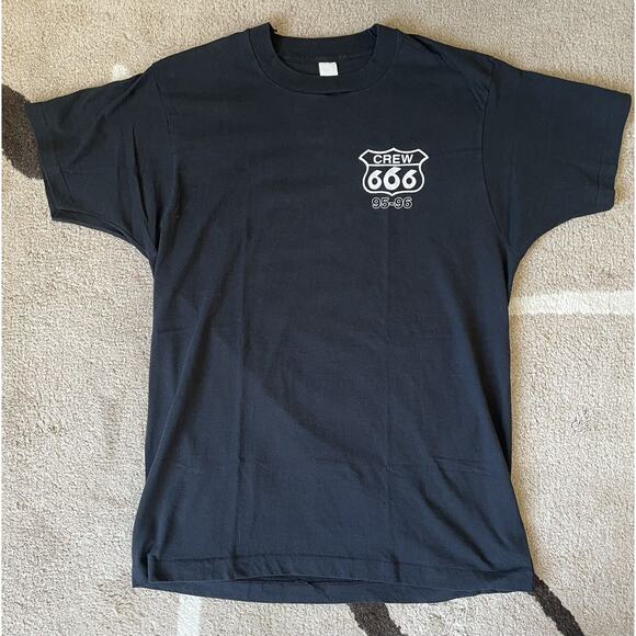 Vintage Rob Zombie 90s Tour T-Shirt Size XL Crew ROUTE 666 RARE single Stitch